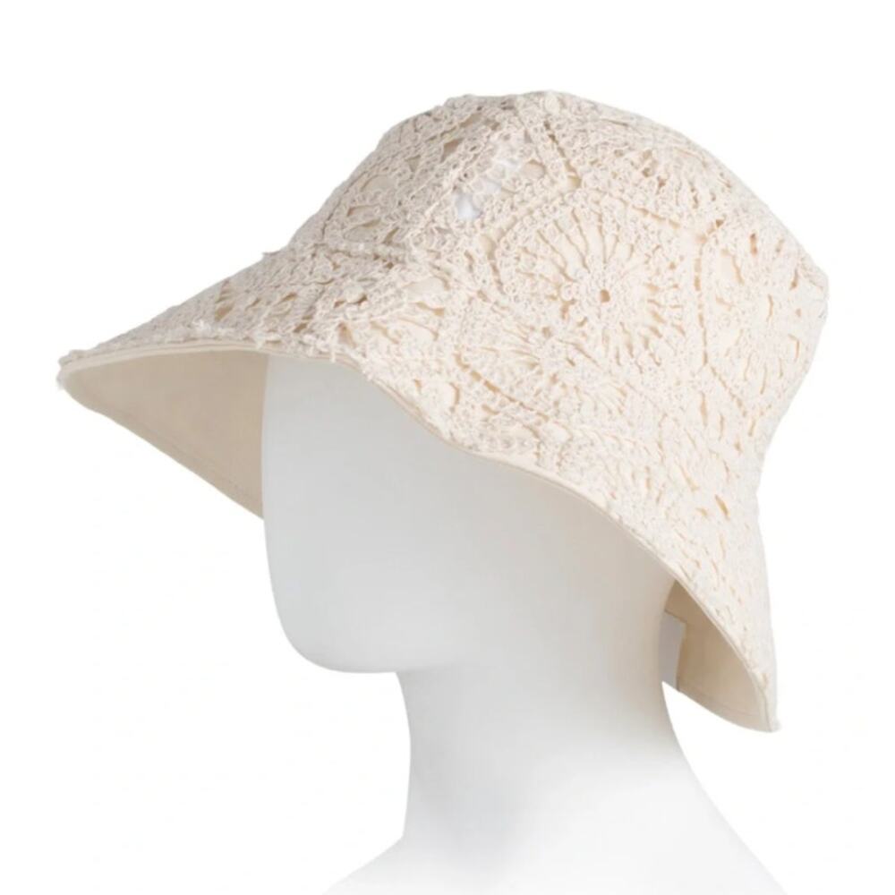 NWT House of Harlow Crochet Bucket Hats (2)
